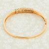 Second Hand 18ct Gold Baguette Diamond Bangle