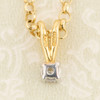 Second Hand 18ct Gold Diamond Solitaire Pendant & Chain 