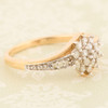 Second Hand 9ct Gold Diamond Cluster Ring – Diamond Shoulders