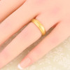 Second Hand 18ct Gold Ribbed Wedding Band Ring