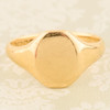 Vintage 18ct Gold Oval Signet Ring – 1930-1931