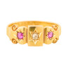 Antique 18ct Gold Ruby & Diamond Gypsy Ring