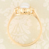 Antique Style 9ct Gold Pearl Toi et Moi Ring