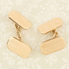 Vintage 9ct Gold Rectangle Chain Cufflinks – 1937-38