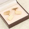 Vintage 9ct Gold Rectangle Chain Cufflinks – 1937-38