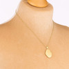 Second Hand 18ct Gold Locket and Belcher Chain
