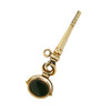 Vintage Gold Bloodstone Fob Watch Key