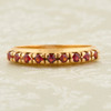 Second Hand 18ct Gold Garnet Eternity Band Ring