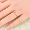 Second Hand 18ct Gold Diamond Solitaire Twist Ring