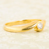 Second Hand 18ct Gold Diamond Solitaire Twist Ring