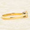 Second Hand 18ct Gold Baguette Diamond Solitaire Ring