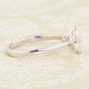 Second Hand 18ct White Gold Marquise Diamond Solitaire Ring - Side View