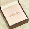 Second Hand 18ct White Gold Marquise Diamond Solitaire Ring
