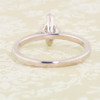 Second Hand 18ct White Gold Marquise Diamond Solitaire Ring - Rear View