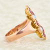 Second Hand 9ct Gold Opal & Red Paste Dress Ring