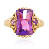 Second Hand 10ct Gold Purple Tourmaline Dress Ring