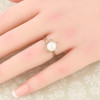 Second Hand 18ct Gold Pearl & Diamond Dress Ring - Worn View