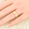 Second Hand 9ct Gold Wide LOVE Style Wedding Band Ring