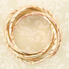 Second Hand 5 Band Russian Wedding Ring - Top View
