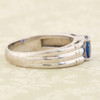 Second Hand 18ct White Gold Sapphire Single Stone Ring