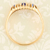 Antique 18ct Gold Sapphire & Diamond 5 Stone Dress Ring
