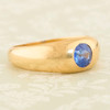 Antique 18ct Gold Sapphire Gypsy Ring