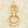Second Hand 9ct Gold Double Ring Pendant