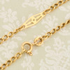 Second Hand 18ct Gold Curb Chain with Fancy Links Necklace