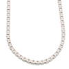 Second Hand 9ct White Gold Flat Link Chain Necklace