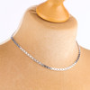 Second Hand 9ct White Gold Flat Link Chain Necklace