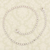 Second Hand 9ct White Gold Flat Link Chain Necklace