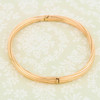 Second Hand 9ct Gold Reeded Hinged Bangle