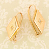 Antique 18ct Gold Diamond Shaped Earrings