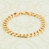 Second Hand 9ct Gold Heavy Flat Curb Bracelet – 10”