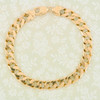 Second Hand 9ct Gold Heavy Flat Curb Bracelet – 10”