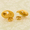 Second Hand 18ct Gold Swirl Stud Earrings