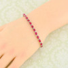Second Hand 14ct White Gold Ruby and Diamond Tennis Bracelet