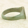 Medieval Bronze Signet Ring with Star Design