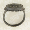 Late Medieval Bronze Signet Ring with Waves