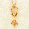 Second Hand 18ct Gold Diamond Drop Pendant and Chain