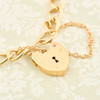 Second Hand 9ct Gold Charm Bracelet with Padlock
