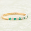 9ct Gold Emerald and Diamond Eternity Ring – 0.10 carat - SOLD 2408