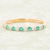 9ct Gold Emerald and Diamond Eternity Ring – 0.10 carat - SOLD 2408