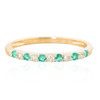 9ct Gold Emerald and Diamond Eternity Ring – 0.10 carat - SOLD 2408