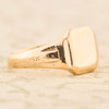 Vintage 9ct Gold Rectangle Signet Ring 1954 - 1955