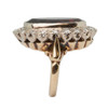 Vintage 18ct Gold Garnet & Diamond Cluster Ring