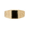 Second Hand 14ct Gold Onyx Signet Large Size Ring