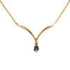 Pre-owned Sapphire 9ct Gold Necklet