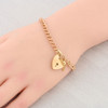 Antique 9ct Rose Gold Charm Bracelet - On Wrist