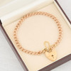 Vintage 9ct Rose Gold Charm Bracelet - Main View